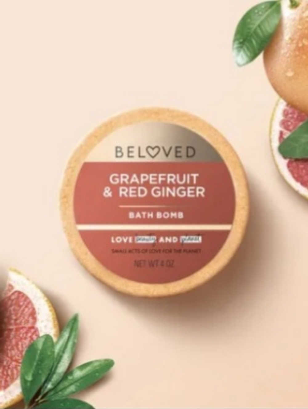 Grapefruit & Red Ginger Bath Bomb